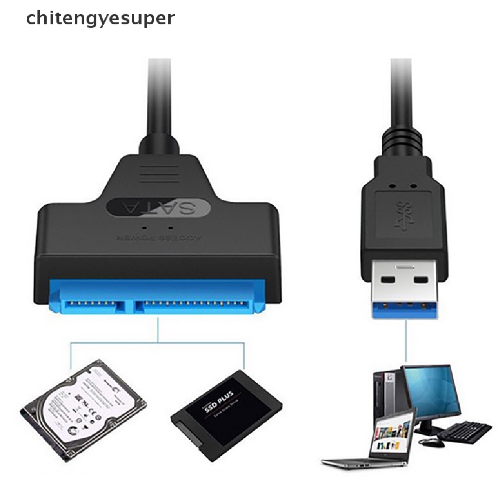 Chitengyesuper USB 3.0 to SATA 2.5&quot; External Hard Disk Drive Adapter Reader For SSD HDD Cable CGS