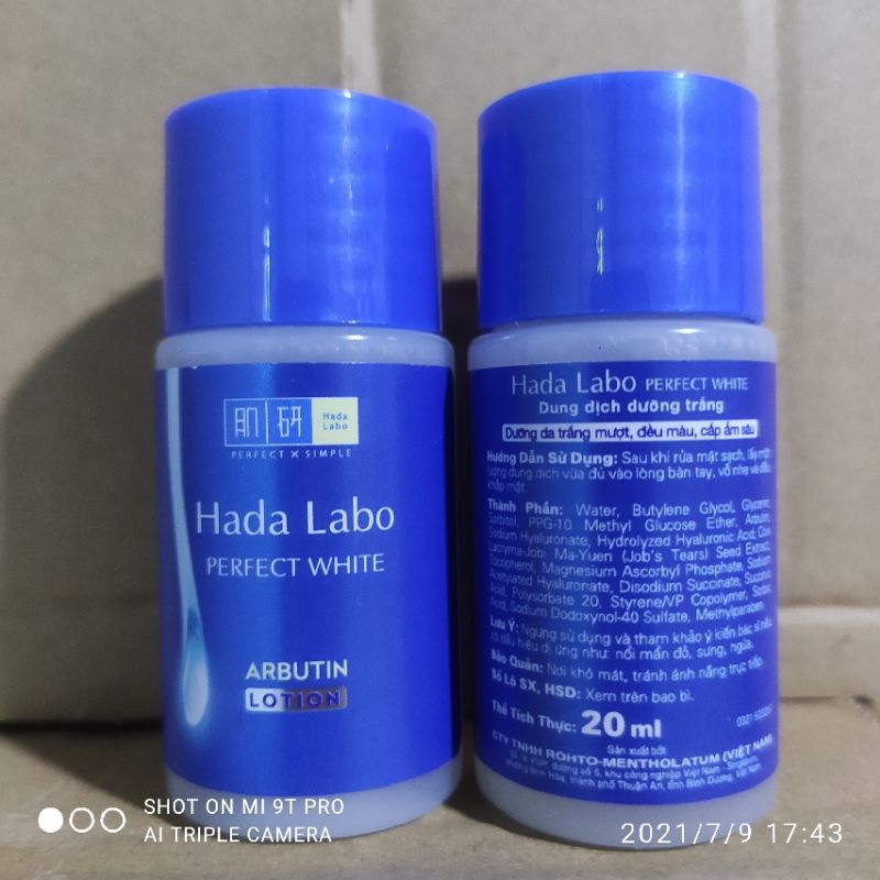 (2 MÀU) Dung dịch dưỡng ẩm Hadalabo 20ml