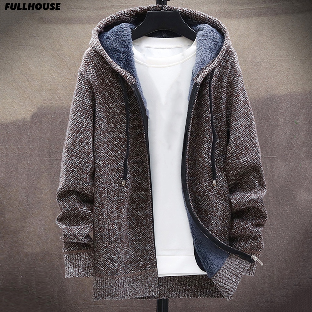 ⏳Áo Thun Thời Trang Trẻ Trung Cá Tính Cho Nam⏳ Áo Khoác Hoodie Phối Khóa Kéo Ấm Áp Thời Trang Thu Đông