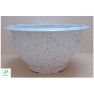 1 Chậu Nhựa Trồng Hoa, Cây Cảnh Giả Đá Trắng Trường Hải T38