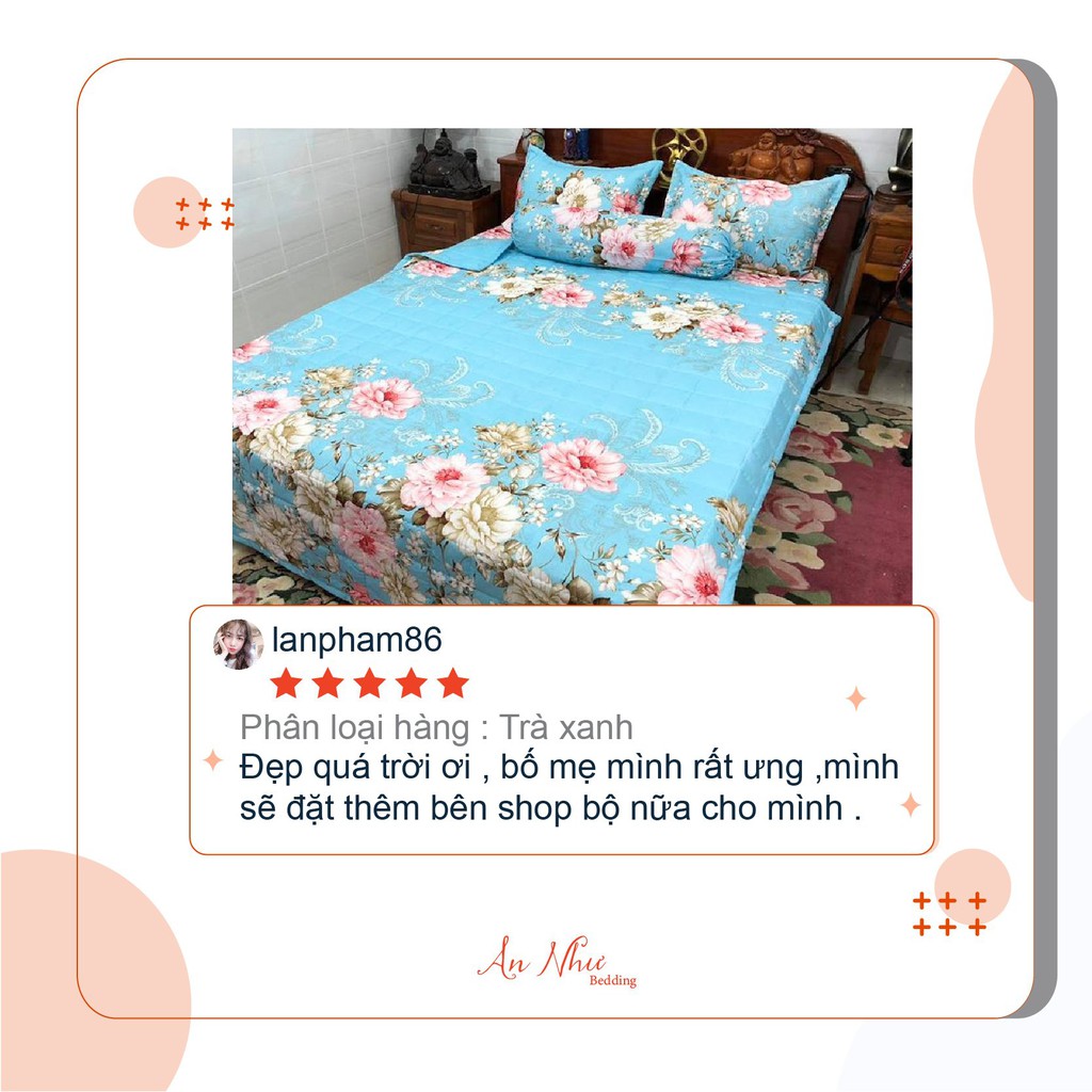 Chăn hè 💖m8x2m💖 chăn mùa hè, chăn hè thu poly hoa lá An Như Bedding