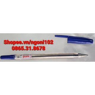 Hộp 12 cây Bút bi Uni SA-S Fine nét 0.7mm Ball Pen dạng bi nắp đậy màu xanh