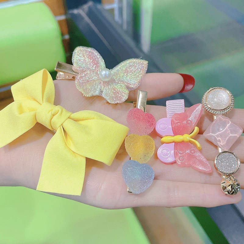 Set 9 Kẹp Tóc Hình Vỏ Sò / Sao Biển Dễ Thương Cho Bé Gái