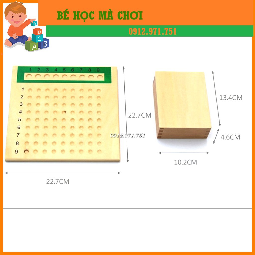 Giáo cụ Montessori - Bộ học phép nhân phép chia