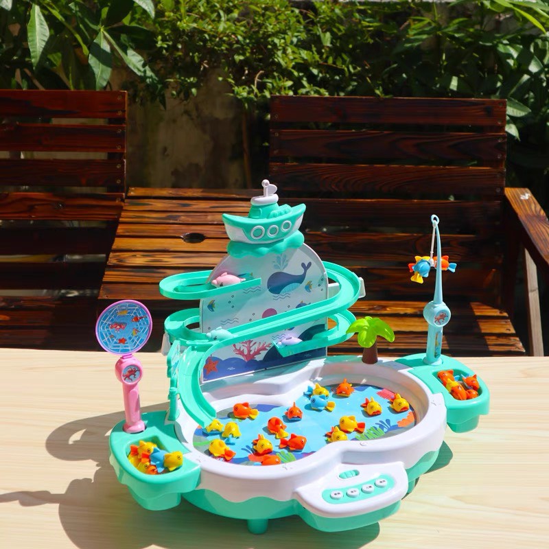 Bộ Đồ Chơi Câu Cá Có Nhạc, Kèm Chế Độ Cá Bay Bi House