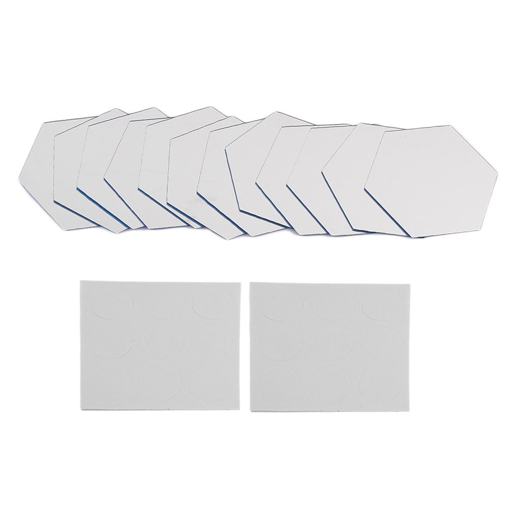 Sticker lục giác tráng gương 3D dán tường trang trí nhà cửa