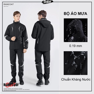 Bộ quần áo mưa người lớn, áo mưa bộ cao cấp RB1 chất lượng chống thấm tốt, thoáng khí