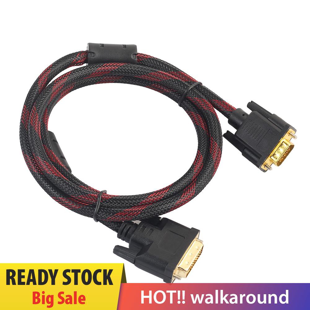 Dây cáp kết nối Dvi-I 24 + 5 chuyển đổi đầu cắm sang Vga 4.6ft