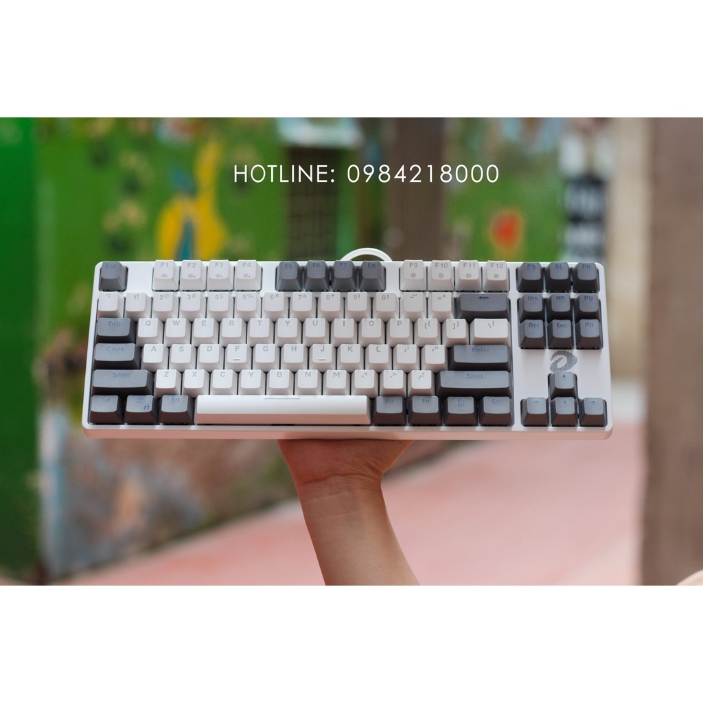 Bàn phím cơ Gaming DAREU EK87 PINK-WHITE Mix Màu Độc Đáo