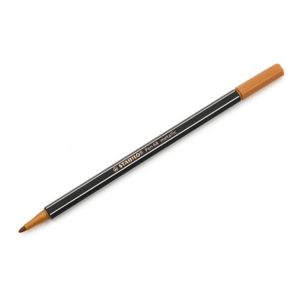 Bút lông nhũ Stabilo Pen 68 Metallic Marker – 1.4 mm – Màu đồng nhũ (Copper)