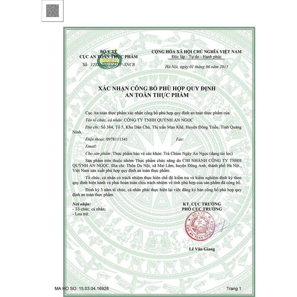 TRÀ CHÙM NGÂY TÚI LỌC MORIS