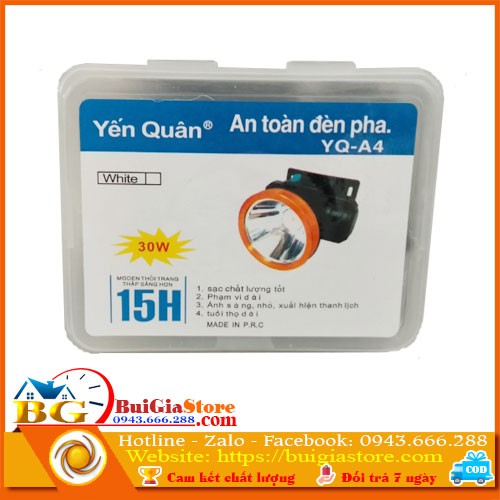 Đèn sạc đội đầu Yến Quân YQ-A4 30W