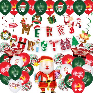 Bộ bóng bay trang trí giáng sinh noel
