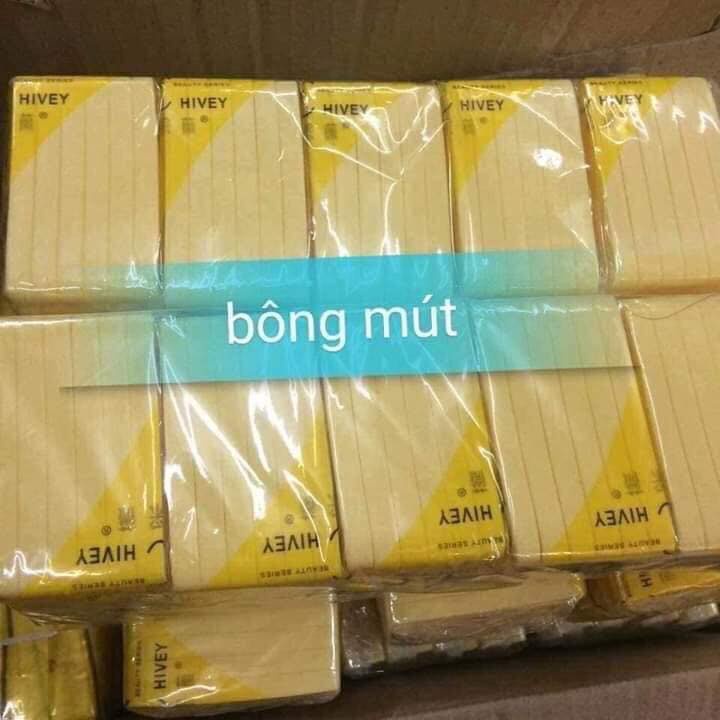 Bông mút rửa mặt cây tổng 240 miếng cây 20 gói mỗi gói 12 miếng bông nở