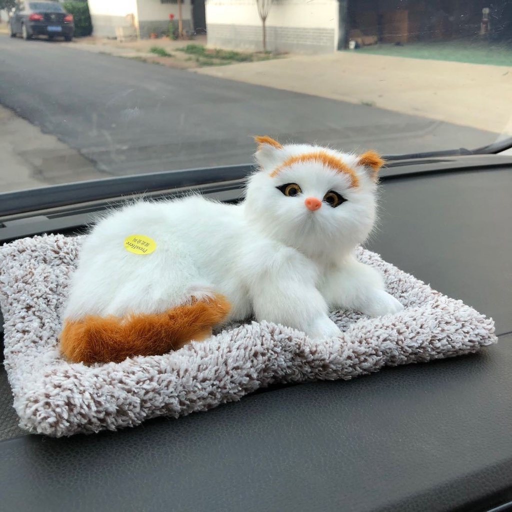 Chó bông dễ thương than hoạt tính khử mùi trên xe hơi , khử mùi ô tô - mèo bông chứa than hoạt tính