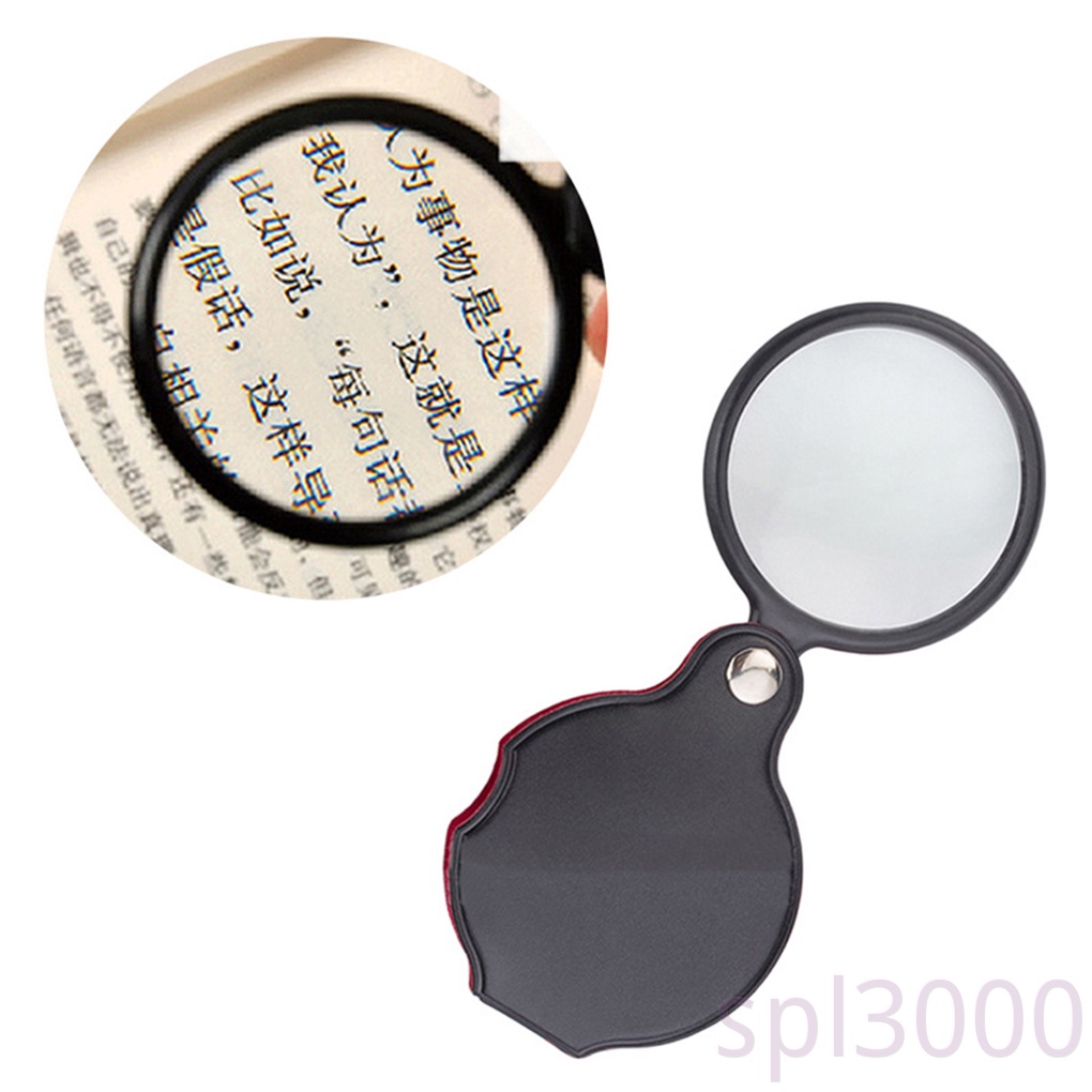 Kính lúp mini bỏ túi phóng đại 8 lần 50mm màu sắc ngẫu nhiên