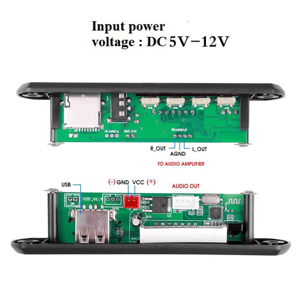 Bảng Giải Mã MP3 USB 5V 12V WMA FM Bluetooth 5.0 Cho Xe Hơi