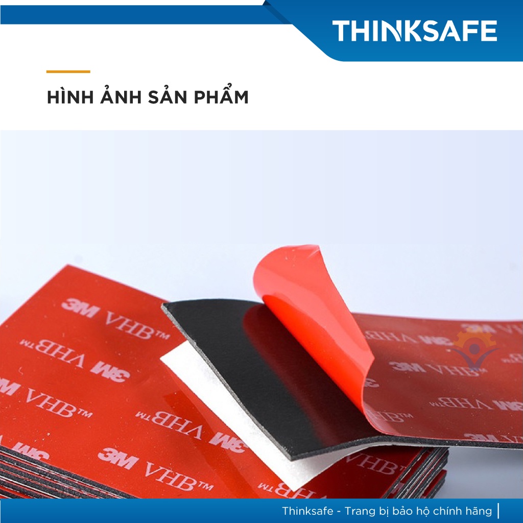 Băng keo hai mặt 3M 5952 VHB dán tường, chịu lực, đàn hồi (cuộn 4.5m) - Thinksafe