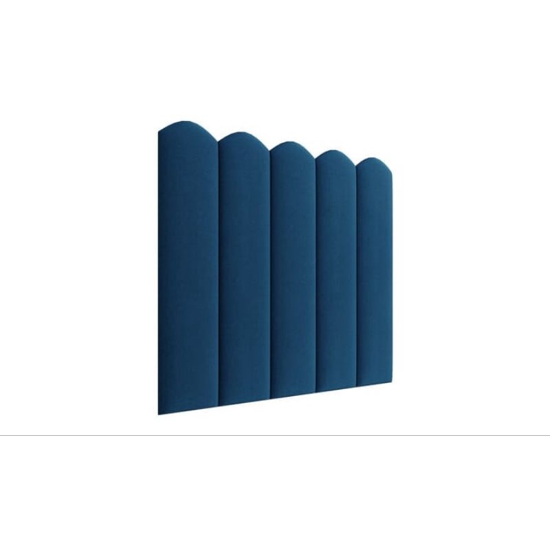 Nệm ốp đầu giường bọc vải cao cấp 30cm*90cm xanh navy