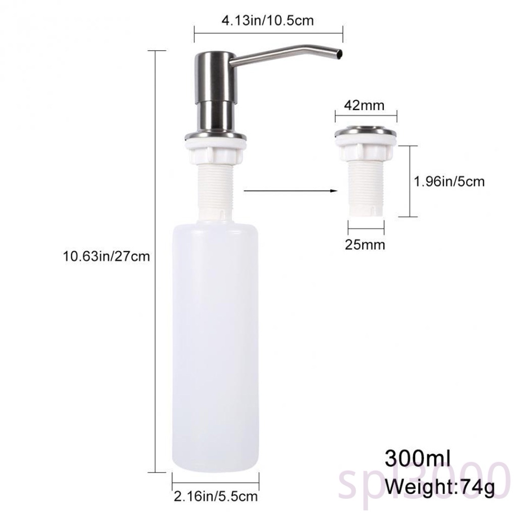 Bình Nhựa Đựng Xà Phòng Dạng Lỏng 300ml