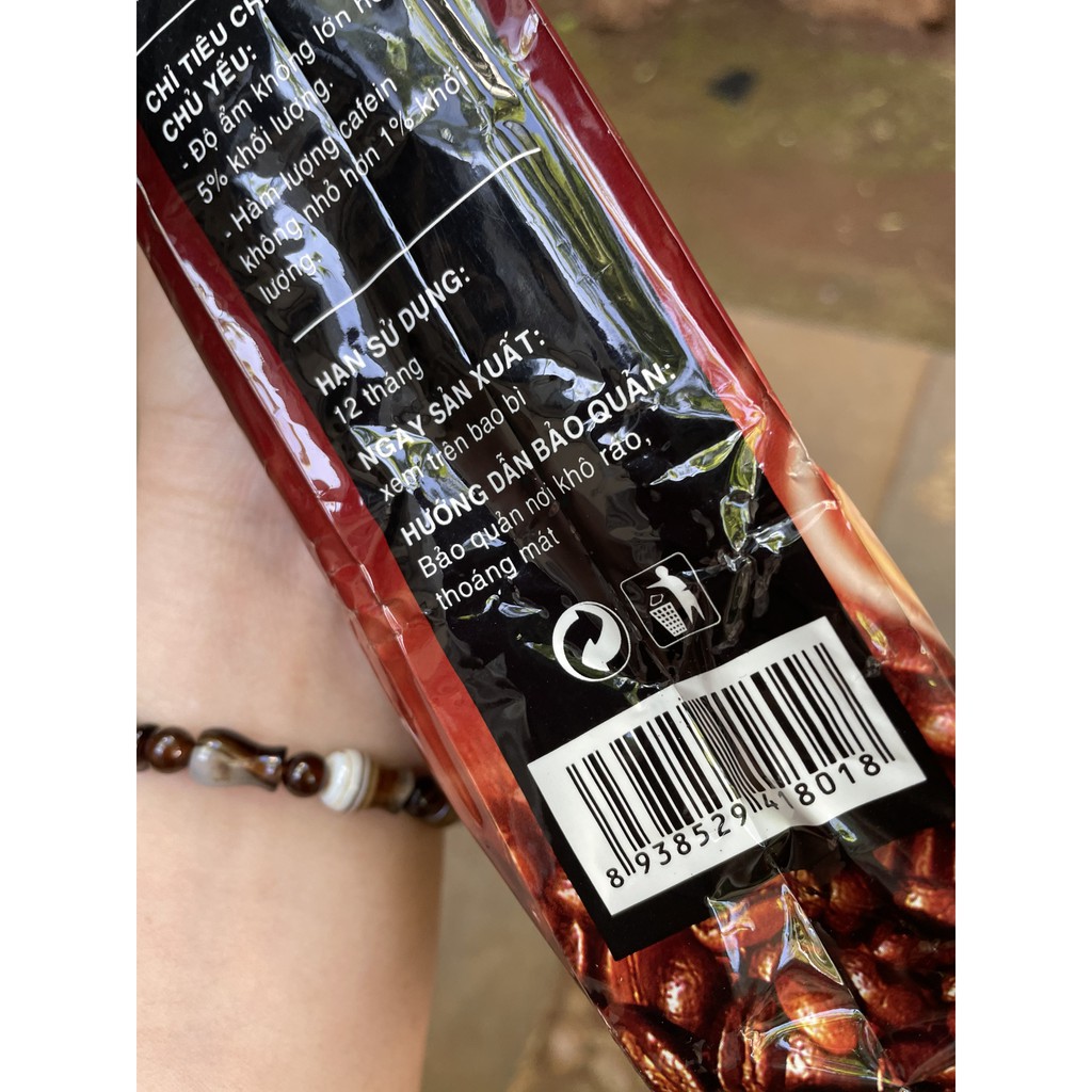 500gr Cà phê bột Bảo Ngọc - Thành phần hạt Coffee Robusta & Culi nguyên chất rang mộc