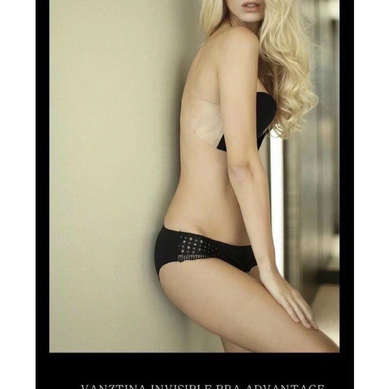 Áo lót quây không dây dán ngực xẻ sâu chữ U siêu chống tuột siêu nâng ngực tạo khe,mặc đầm xẻ cổ, hở lưng hở vai