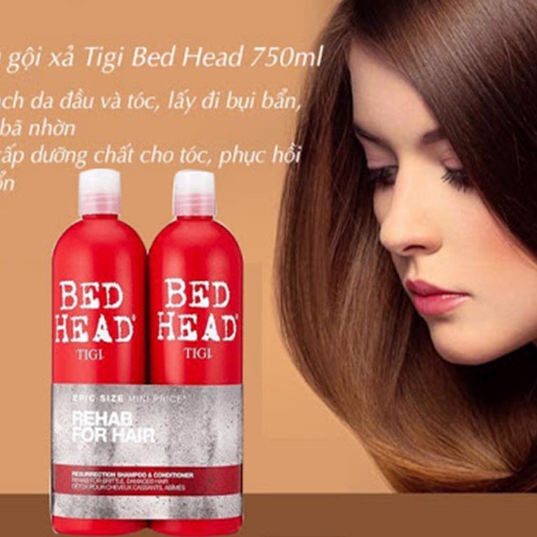 Bộ Dầu gội xả Tigi Bed Head Đỏ Phục Hồi Cấp Độ 3 chỉ 269k