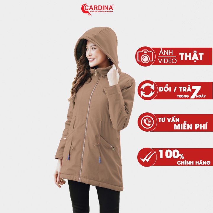 Áo Parka Nữ 𝐂𝐀𝐑𝐃𝐈𝐍𝐀 Lót Lông Cừu Cấp Siêu Nhẹ, Siêu Ấm, Chống Thấm Nước PKF