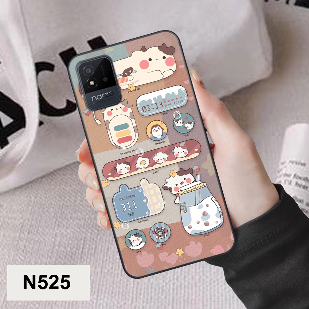 Ốp Realme Narzo 50i / narzo 50a prime / norza 30a bộ hình gấu , thỏ hồng cute dễ thương giá rẻ siêu bền