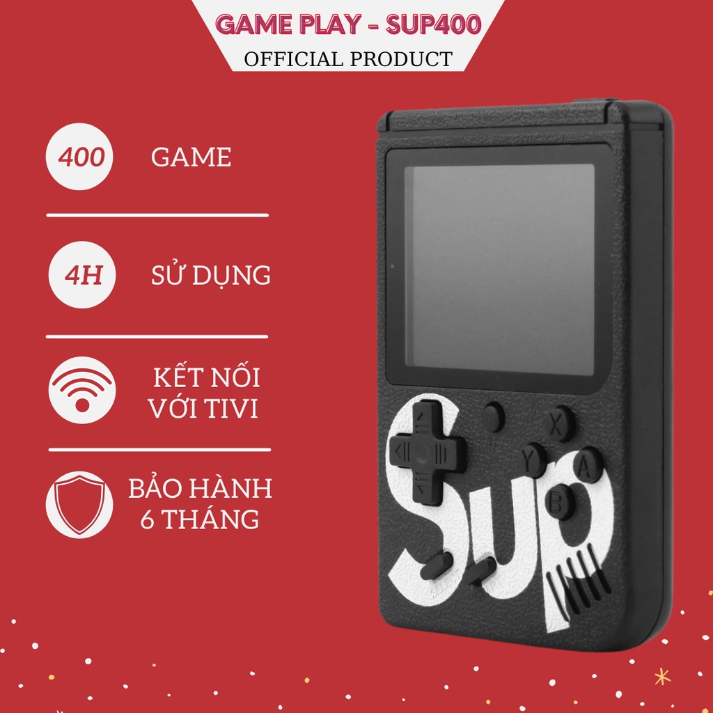 Máy Chơi Game Cầm Tay SUP 400 trò chơi, G1 Plus 400 In 1 - Bảo Hành 12 Tháng