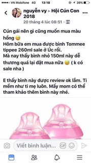 Bình sữa tommee tippee