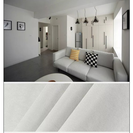 Decal giấy dán tường màu xám nhạt bề mặt nhám khổ 0.45m keo sẵn | BigBuy360 - bigbuy360.vn