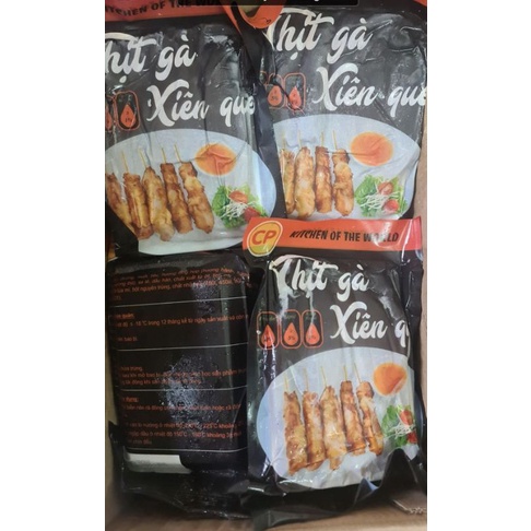 Thịt gà xiên que 500gr- Sản phẩm dinh dưỡng chuẩn của nhà máy CBTP CP. Việt Nam