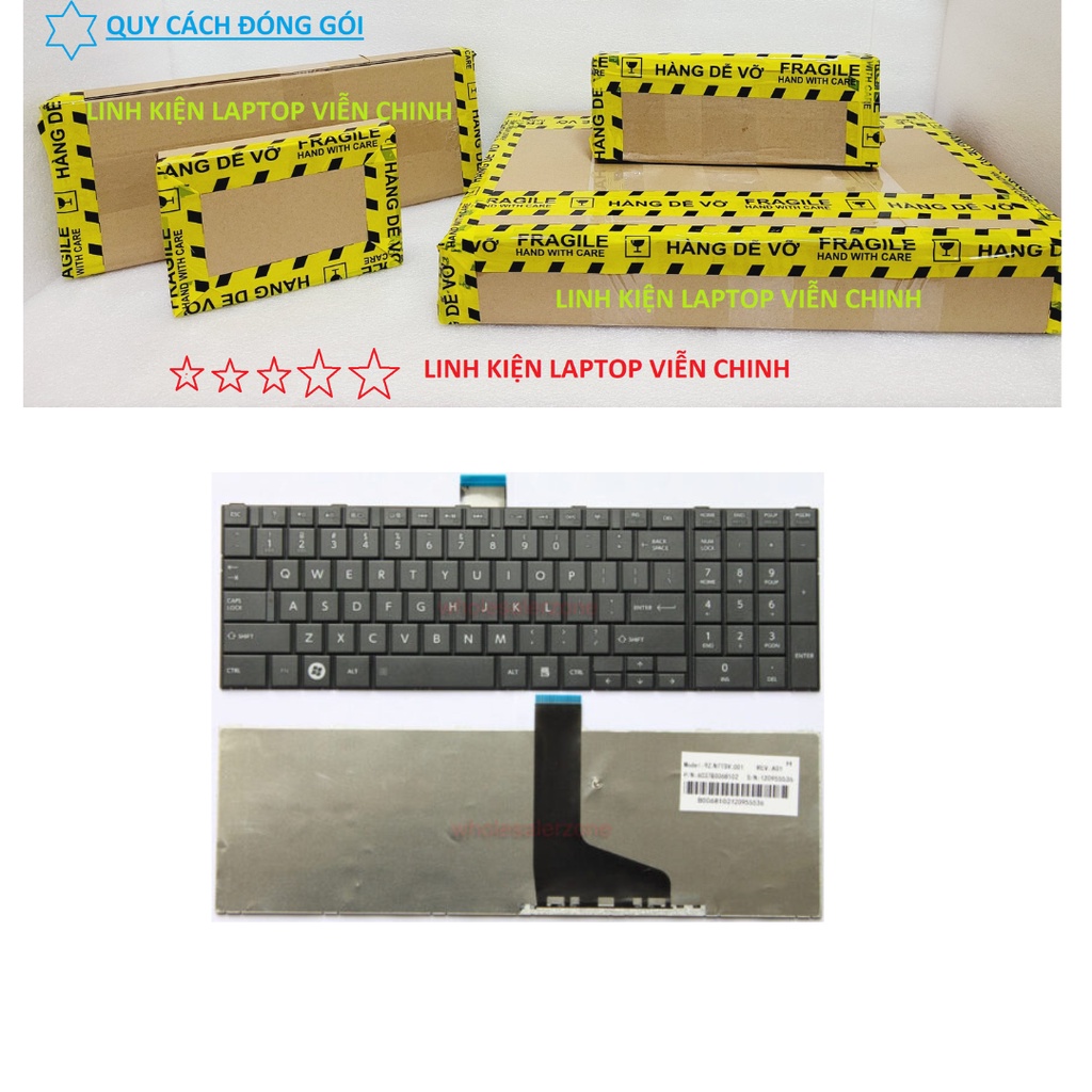 Bàn phím laptop Toshiba Satellite C850 C855 L850 L855 L870 L875 L950 L955 P850 P855 P870 P875 S850 S855 S870