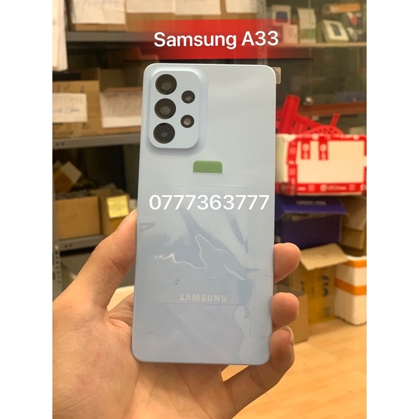Nắp lưng Samsung A33 new zin hãng kèm kính cam