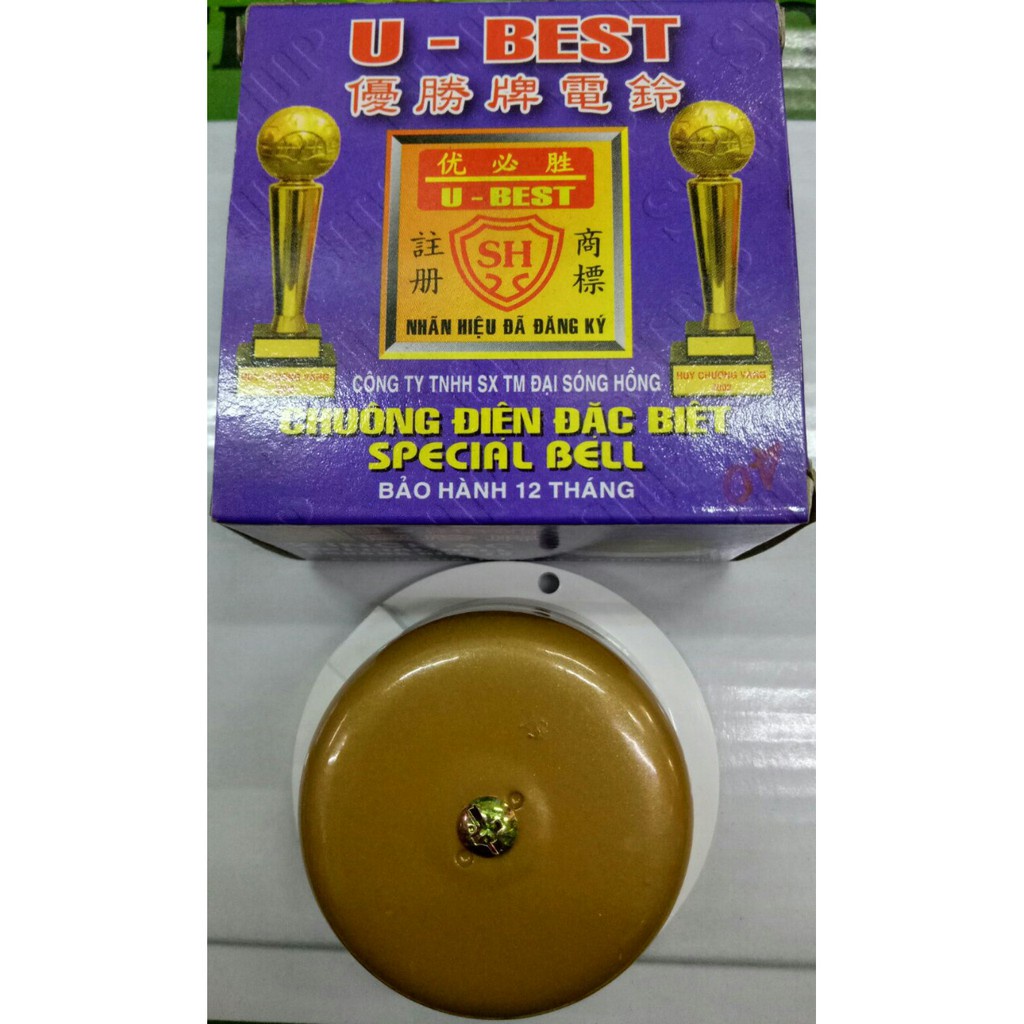 Chuông điện 220V kêu lớn, bền bỉ, dùng cho báo trộm, báo cháy, báo cơm trưa, giờ nghỉ