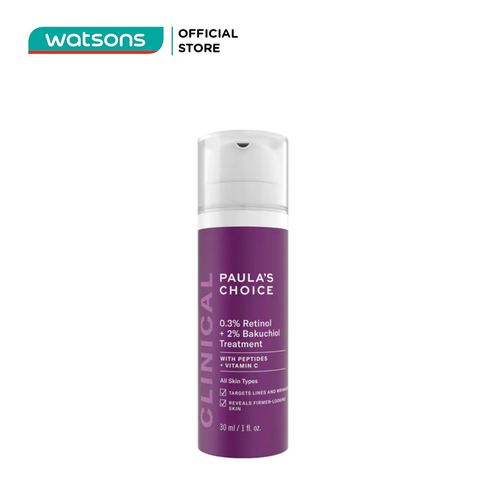 Kem Dưỡng Da Paula's Choice 0.3% Retinol + 2% Bakuchiol Treatment 30ml