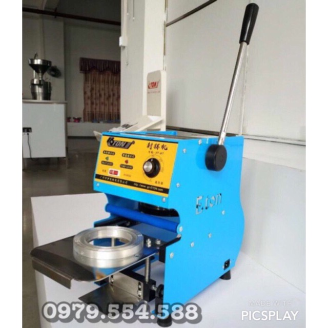 Máy dán miệng ly, dập nắp cốc ET-D7 (700ml)