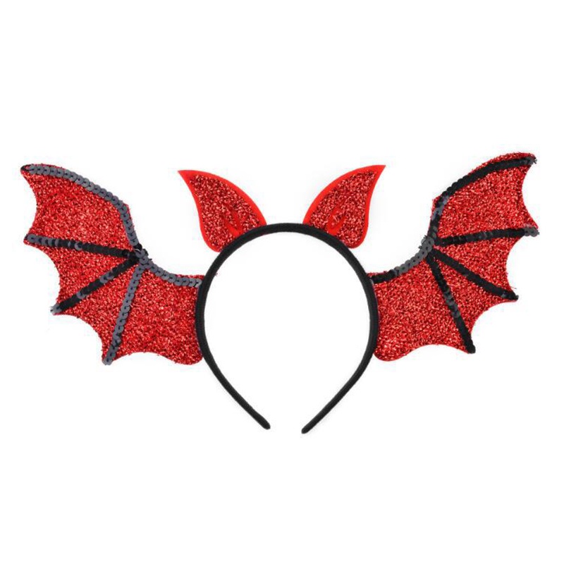 Băng đô cài tóc hình đôi cánh hoạt hình hóa trang halloween sáng tạo cho bé