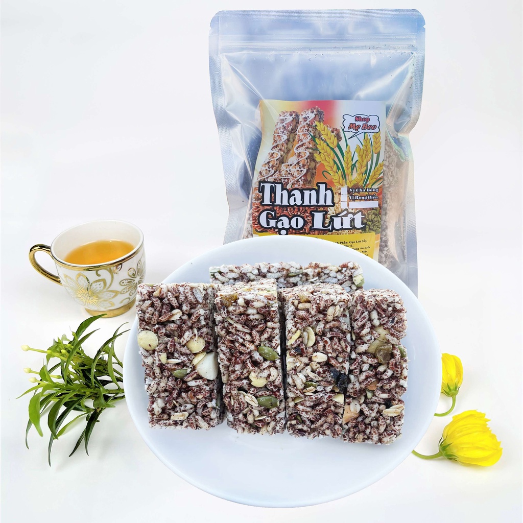 Bánh thanh cơm gạo lứt ngủ cốc mix hạt dinh dưỡng Túi 350Gr