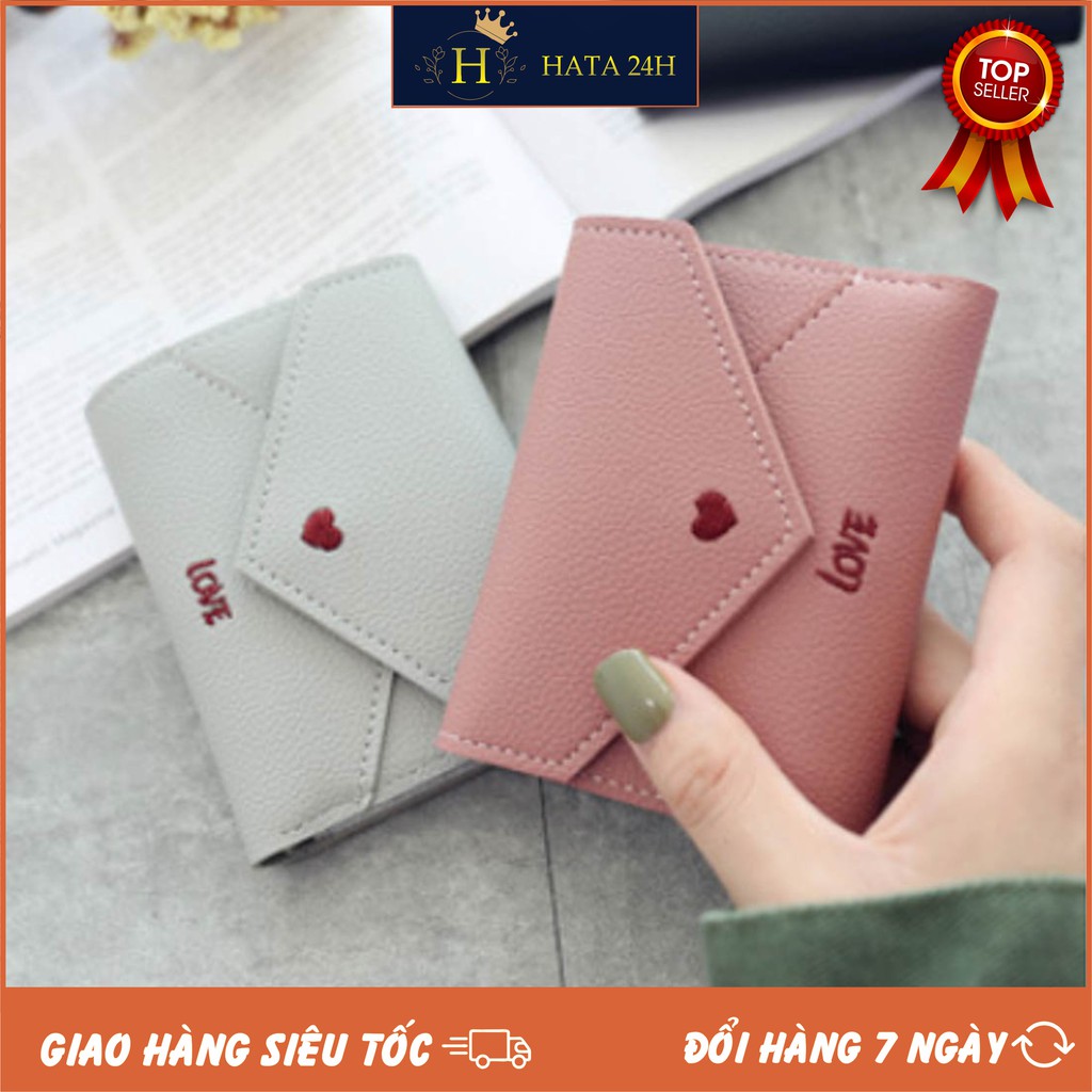 Ví Nữ Cầm Tay From KOREA Trái Tim Love 238 Hot Trend