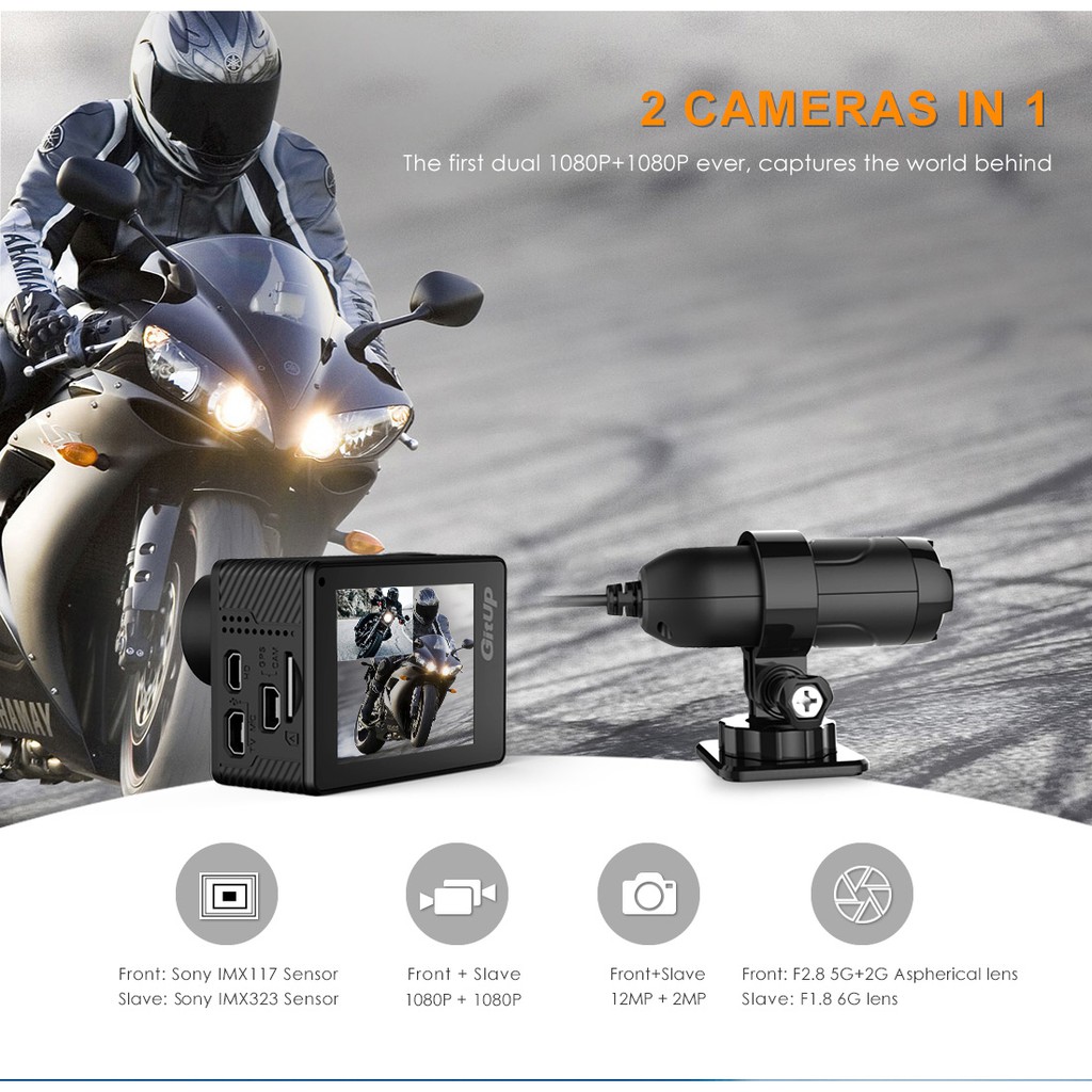 Camera hành trình Gitup G3 Duo Pro Packing (bản 170 độ)