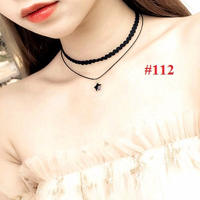 Vòng cổ choker 2 dây ôm sát kiêu kỳ quyến rũ nhiều màu lựa chọn