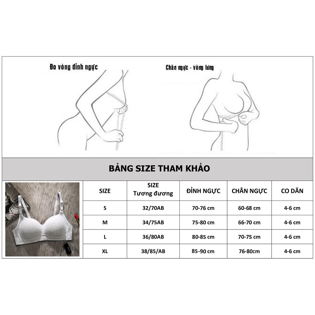 [Mã FAMARAL1 giảm 10K đơn 50K] Áo Bra bralette áo ngực nữ không gọng AL41 đệm mỏng cup ngực nhỏ phom ôm không hở viền | BigBuy360 - bigbuy360.vn
