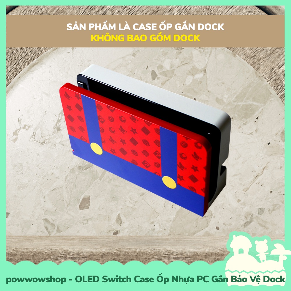 [Sẵn VN - Hỏa Tốc] OLED Case Ốp Gắn Bảo Vệ Dock Nhựa PC Cho Máy Game Nintendo Switch OLED Phong Cách Gaming