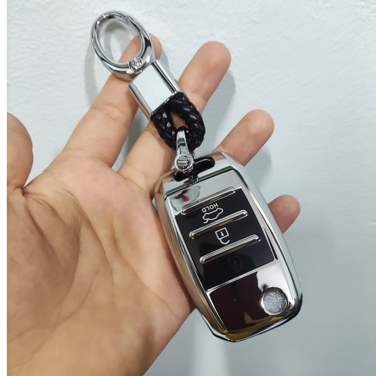 Ốp Chìa Khóa Cho Xe Kia K3, Cerato, Cerato, Seltos, Soluto , Morning Có Kèm Móc Đeo Chìa