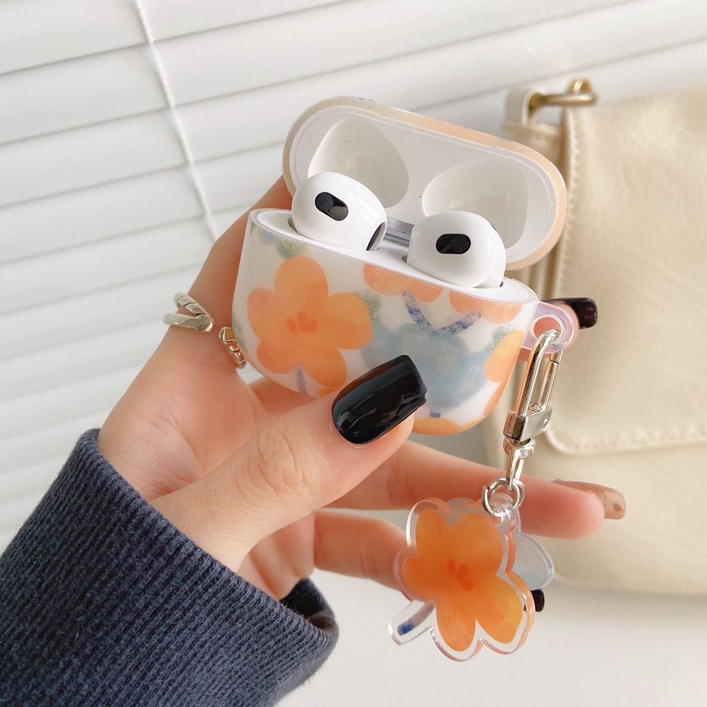 Vỏ Bảo Vệ Hộp Sạc Tai Nghe compatible AirPods 3 / 3rd) 2021 Curcompatible AirPods3 Pro Ốp