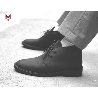 Giày boots nam cao cổ da bò sáp cao cấp Mad Chukka chính hãng hàng hiệu bảo hành trọn đời