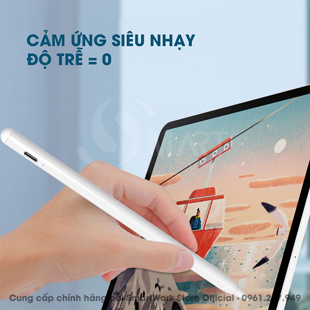 Bút Cảm Ứng Stylus Pencil G3 New 2022 Chuyên Dụng Cho Ipad 2018/ 2021/ 2022 - Chống Chạm Nhầm, Cảm Ứng 1 Chạm Siêu Nhạy