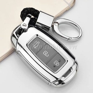 [ Hot ] Ốp silicon màu bảo vệ chìa khóa cho xe Hyundai Accent, Hyundai Kona, Hyundai Santafe 2019…kèm móc đeo INOX